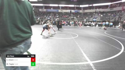 135 lbs 5th Place - Colton Elsen, Council Grove Wrestling Club vs Marko Tagle, Team St. Louis