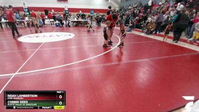 35-38 lbs Round 3 - Corbin Reed, Platte Valley Jr. Wrestling vs Noah Lambertson, PVBC WARRIORS