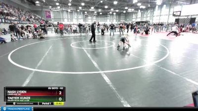 62 lbs 1st Place Match - Taetem Kunze, Salem Elite Mat Club vs Nash Lyden, Lakeland WC