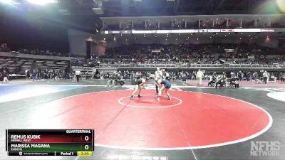 150 lbs Quarterfinal - Remus Kubik, Merrill West vs Marissa Magana, Enochs