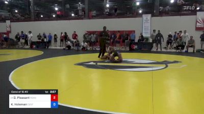 57 kg Consi Of 16 #2 - Desmond Pleasant, Pennsylvania RTC vs Koda Holeman, Central Coast Regional Training Center