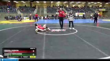 130 lbs Round 3 (4 Team) - Odessa Gordon, South Albany vs Hannah Hernandez, Ontario