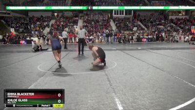 165 lbs Quarterfinal - Emma Blacketer, Marysville vs Khloe Glass, Hill City