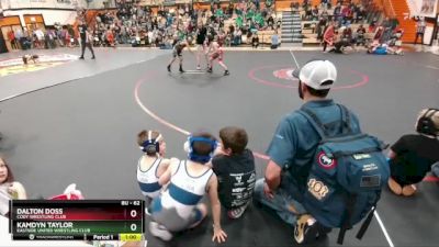 62 lbs Cons. Round 4 - Kamdyn Taylor, Eastside United Wrestling Club vs Dalton Doss, Cody Wrestling Club