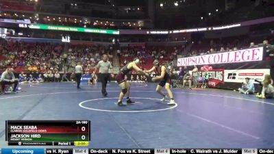 2A-160 lbs Cons. Round 3 - Jackson Hird, Mount Vernon vs Mack Seaba, Clarion-Goldfield-Dows