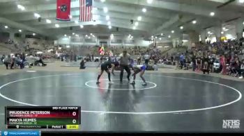 114 lbs Placement (4 Team) - Prudence Peterson, Tullahoma (Girls) vs Makya Humes, Cleveland (Girls)