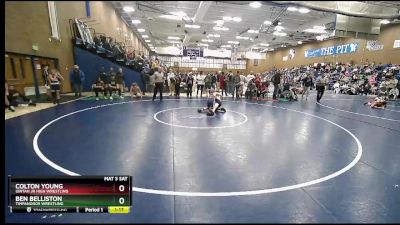 84 lbs Quarterfinal - Colton Young, Uintah Jr High Wrestling vs Ben Belliston, Timpanogos Wrestling