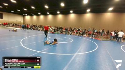 41-42 lbs Semifinal - Thalia Ortiz, NXT Level Wrestling Academy vs Mariana Alcantara, Amped Wrestling Club