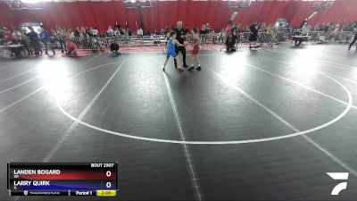 100 lbs Cons. Round 2 - Landen Bogard, WI vs Larry Quirk, IL