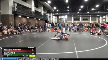 142 lbs Semis (4 Team) - Hadyn Stine, SOTM Pink vs Mattie Papenthien, Wisconsin
