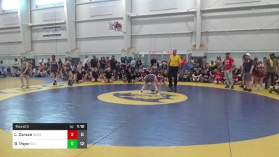 68 lbs Round 3 - Lila Carson, Badger Girls Elite vs Bristol Pope, NE United (OH)