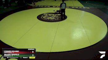 55 lbs Semis (4 Team) - Braden Binsfeld, Paynesville vs Conner Krumrei, Grand Rapids