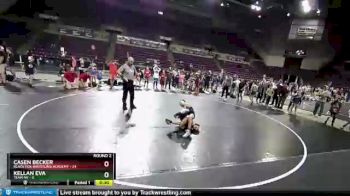 71 lbs Round 2 (10 Team) - Casen Becker, Black Fox Wrestling Academy vs KELLAN EVA, Team NV