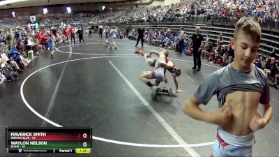 100 lbs Quarterfinals (8 Team) - Waylon Nelson, Idaho vs Maverick Smith, Indiana Blue