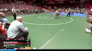 160 lbs D1 - Quarter-finals (fri 5:30 P.m.) - Benson Swatek, Holmen vs Blake Riphenburg, Arrowhead