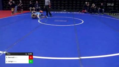 70 lbs Round Of 16 - Silas Bennett, Gillett, PA vs Luke Longo, Mullica Hill, NJ