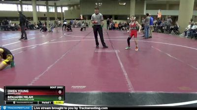 75+80 Round 1 - Benjamin Milam, Scorpion Wrestling Club vs Owen Young, Unaffiliated