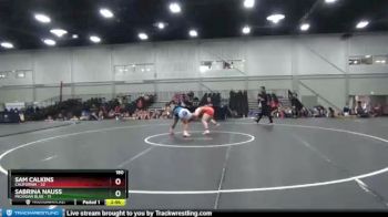 180 lbs Placement Matches (8 Team) - Sam Calkins, California vs Sabrina Nauss, Michigan Blue