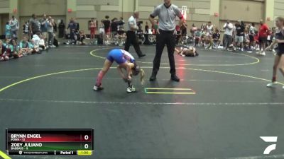 86 lbs Round 1 (10 Team) - Brynn Engel, POWA vs Zoey Juliano, BadBass