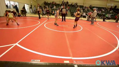 90 lbs Consolation - Rocky Ford, Vian Wrestling Club vs Jayde Lynch, Warner Eagles Youth Wrestling