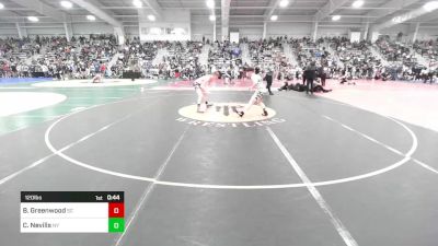 120 lbs Consi Of 64 #2 - Blake Greenwood, SC vs Chase Nevills, NY