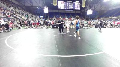 120 lbs Cons 64 #1 - Isaac Hampton, Oregon vs Yousef Jubrail, California