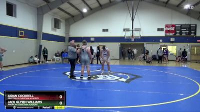 287 lbs Champ. Round 1 - Jack Glyien Williams, American Christian Academy vs Aidan Cockrell, Prattville Christian Academy