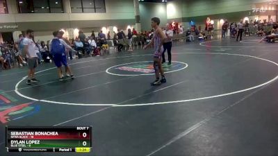 126 lbs Round 3 (6 Team) - Sebastian Bonachea, NFWA Black vs Dylan Lopez, Blue Steel