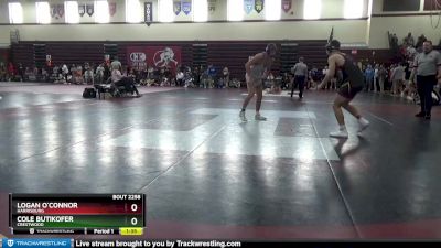 160 lbs Cons. Round 3 - Cole Butikofer, Crestwood vs Logan O`Connor, Harrisburg