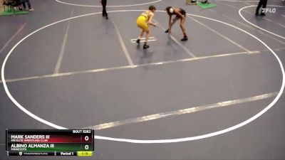 110 lbs Cons. Round 3 - Mark Sanders Iii, MN Elite Wrestling Club vs Albino Almanza Iii, Minnesota