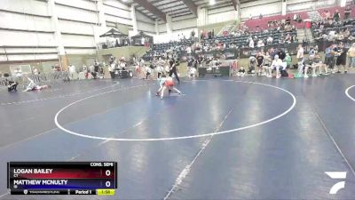 74 lbs Cons. Semi - Logan Bailey, CT vs Matthew McNulty, ID