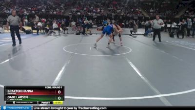 5A 138 lbs Cons. Round 1 - Gabe Larsen, Coeur D Alene vs Braxton Hanna, Madison