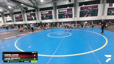 132 lbs Cons. Semi - Caden Simonetti, Rise Wrestling vs Gabriel Bower, Amped Wrestling Club