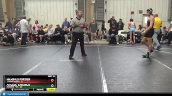 130 lbs Round 2 (8 Team) - Angelo Chierico, Diamond Fish vs Maximus Fortier, Terps Xtreme