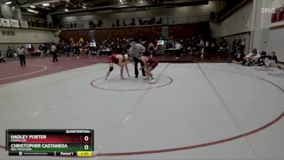 150 lbs Quarterfinal - HADLEY PORTER, Mogollon vs Christopher Castaneda, Red Mountain