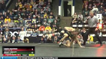 138 lbs Finals (8 Team) - Owen Segorski, Lowell HS vs Brody Orcutt, Goodrich HS