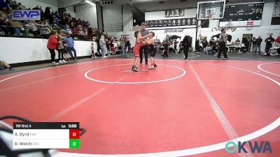 Rr Rnd 4 - Asher Byrd, Tahlequah Wrestling Club vs Blazyn Welch, Claremore Wrestling Club