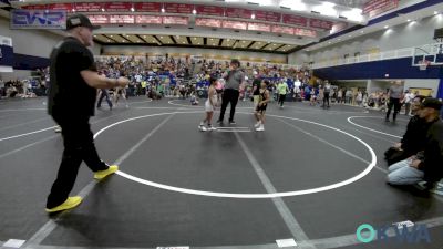 58 lbs Consi Of 4 - Leland Riley, Midwest City Bombers Youth Wrestling Club vs Alivia Williams, Northwestern Oklahoma Wrestling