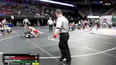 144 Class 3 lbs Quarterfinal - Cody Culp, Hannibal vs Deegan Mitchell, Jefferson City