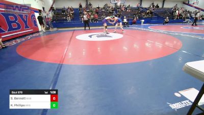 117 lbs Semifinal - Sophia Bennett, Bixby Girls vs Kambrey Phillips, Bristow