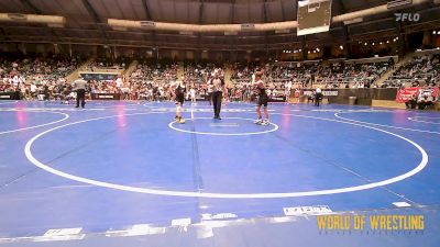 130 lbs Quarterfinal - Lachlan Robideau, MN Elite vs Graham Padgett, BullTrained