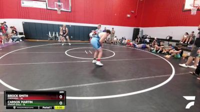 205 lbs Round 2 (6 Team) - Brock Smith, Chickasha vs Carson Martin, Kansas Gold