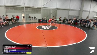 138 lbs 4th Wrestleback (16 Team) - Matthew Hart, Ohio Gray vs Owen Segorski, Michigan