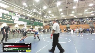 285 lbs Champ. Round 3 - Aiden Astronomo, Rancho Bernardo vs Conrad Weis, Carlsbad