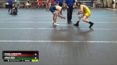 150 lbs Semifinal - Mekhi Neal, St. Mary`s Ryken vs Chase Carpinteri, St. Frances Academy