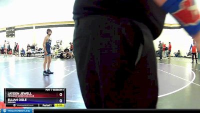 100 lbs Quarterfinal - Jayden Jewell, Franklin Wrestling Club vs Elijah Ogle, Indiana