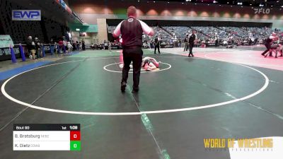 90 lbs Final - Bode Bratsburg, Nebraska Boyz vs Keaton Dietz, Cowboy Wrestling Club