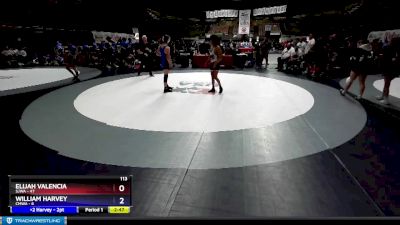 113 lbs Round 2 (16 Team) - Elijah Valencia, SJWA vs William Harvey, CMWA