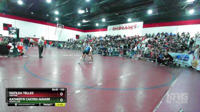 120 lbs Cons. Round 2 - Katheryn Castro-Navarro, Montclair vs Matilda Tellez, Mayfair