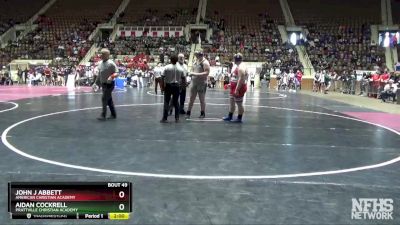 285 lbs Champ. Round 1 - Aidan Cockrell, Prattville Christian Academy vs John J Abbett, American Christian Academy